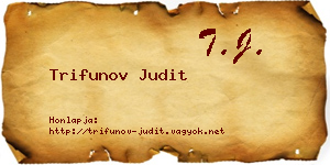 Trifunov Judit névjegykártya